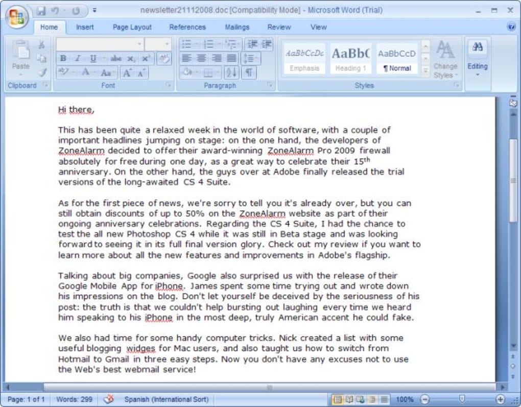 microsoft word download for mac free 2007